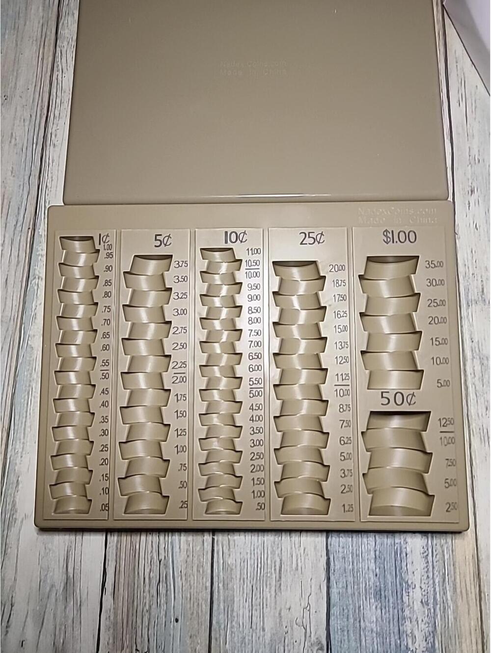 Nadex Coin Handling Tray Bank Teller Change Counter Coin Counting NOS